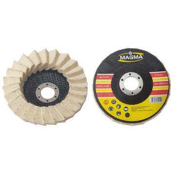 Tarcza Polerska Filcowa Listkowa 125mm wachlarzowa