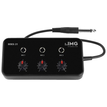 MIKSER MIKROFONOWY 3 KANAŁY MONACOR IMG MMX-31