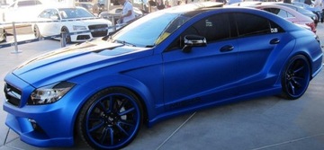 Chrome Foil Math Pearl Satin Blue 50x152 см.