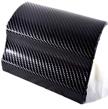 4D фольга CARBON Карбоновый шпон Черный Черный Столбы кабины 150 см x 50 см