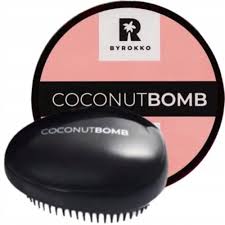 ByRokko Coconut Bomb maska i szczotka do włosów 180 g
