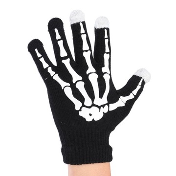 WINTERRĘKAWICE CIEPŁE RĘKAWICE SKELETON BONE RĘKAWICE SCRE