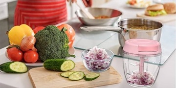 Измельчитель овощей MPM 1000 мл РОЗОВЫЙ