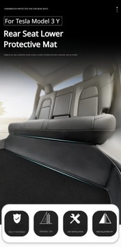 Защитный коврик для нижнего заднего сиденья для Tesla Model 3 Y Full Surround Cushion Pr