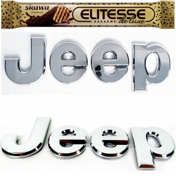 EMBLEMAT ZNACZEK LOGO NAKLEJKA CHROM METAL Jeep 14X4X0,5CM GRAND cherokee