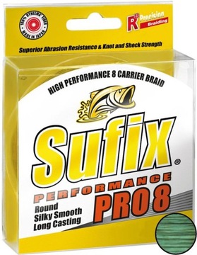 Sufix Performance Pro 8 Green 0,15mm, na metry