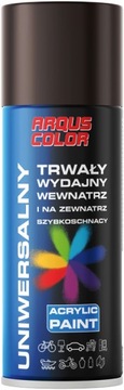 Farba w sprayu brąz czekoladowy połysk akrylowa 400ml RAL 8017 Arqus
