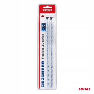 2x30cm, ELASTYCZNE PASKI LED DO des Autos blaue 2x30cm NAPIECIE 12V | thumb 2