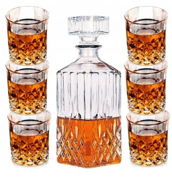 Szklanki i Karafka Zestaw do Whisky Drinki Prezent