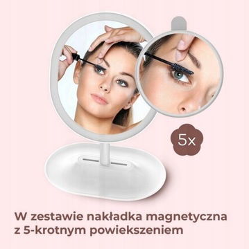 Зеркало для макияжа со светодиодной подсветкой Humanas HS-ML03