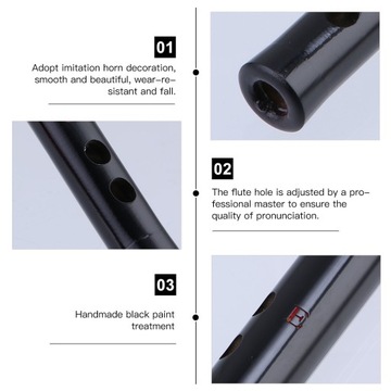 НАБОР ДЕРЕВЯННЫХ ФЛЕЙТ ФЕЙФ, ЧЕРНЫЙ