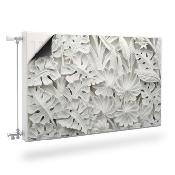 MATA Magnetyczna Rzeźbiony Kamień Liście 3D 120x60