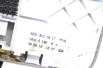 MERCEDES W221 S350D 2012 RHD ZRCÁTKO VNITŘNÍ STŘEŠNÍ