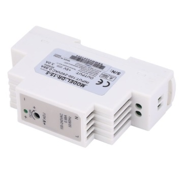 DR-15-5 Коммутируемый источник питания с одним выходом для DIN-рейки 15W 5V PC