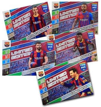 2022 FIFA 365 LIMITED 5 kart Barcelona MESSI FATI