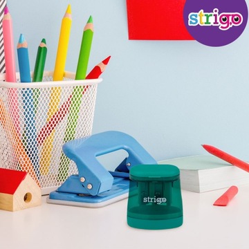 Temperówka na dwie grubości z pojemnikiem transparentna