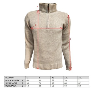 СВИТЕР МУЖСКОЙ, КОРОТКАЯ МОЛНИЯ, ВОРОТНИК-СТОЙКА, CAMEL XXL