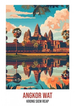 Plakat 42x59,4cm Angkor Wat