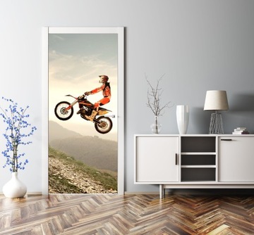 FOTOTAPETA OKLEINA NA DRZWI CROSS MOTOCYKL SPORT
