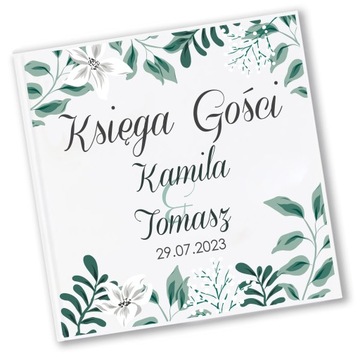 BIAŁA KSIĘGA GOŚCI ALBUM WESELE ŚLUB C ZIELONE Z2