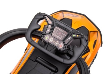 8099 LAMBORGINI RIDEBOARD ОРАНЖЕВЫЙ 661 РЕЗИНОВЫЕ КОЛЕСА С РУЧКОЙ