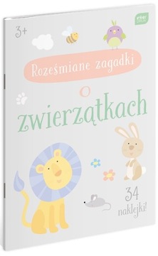 Kolorowanka z naklejkami A4-16 ROZEŚMIANE ZAGADKI