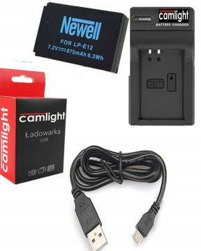 ŁADOWARKA USB + AKUMULATOR BATERIA DO CANON EOS M100 M200 PowerShot SX70 HS