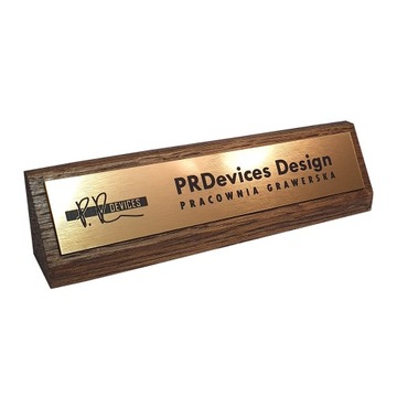 Настольная табличка - гравировка - ПОДАРОЧНЫЙ КЕЙС