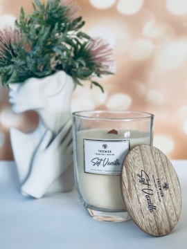 Ароматическая свеча TreeWick XL Свежее белье Свеча