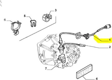 ТРОСИК СПИДОМЕТРА ГАЗА FIAT SIENA PALIO OE 46401201