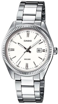 KLASYCZNY I ELEGANCKI ZEGAREK DAMSKI CASIO LTP-1302PD-7A1VEG Z DATĄ +BOX