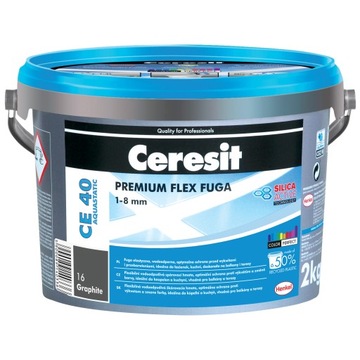 Ceresit CE 40 GRAPHITE fuga elastyczna 2 kg