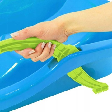 САНКИ С ТОРМОЗАМИ, ПЛАСТИКОВАЯ СПИНКА, БОЛЬШАЯ БОБСЛИ-ГОРКА