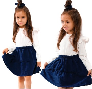 MINNIE Gala Юбка из муслина для церемонии 116 NAVY BLUE BAYA