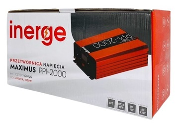 ПРЕОБРАЗОВАТЕЛЬ НАПРЯЖЕНИЯ MAXIMUS 12 В 230 В 2000 ВА 1000 Вт PURE SINUS QC 3.0 ЖК-дисплей