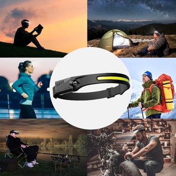СВЕТОДИОДНАЯ ФАРА, АККУМУЛЯТОР USB, ДАТЧИК ДВИЖЕНИЯ
