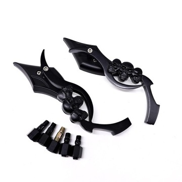 1 пара РУЛЯ МОТОЦИКЛА, ЗЕРКАЛО МОТОЦИКЛА, ЗЕРКАЛО ЧЕРЕПА, ЗАДНИЙ РУЛЬ MI