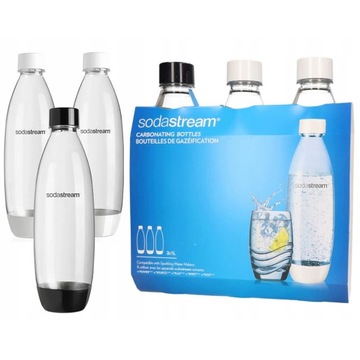 butelki 3x do saturatora SodaStream 1 litr