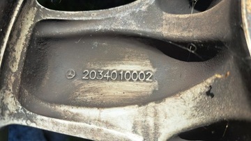 MERCEDES C W203 203 ALU RÁFKY 15 RÁFKY KOLA PNEUMATIKY PĚKNÝ 5X112 2034010002 KPL