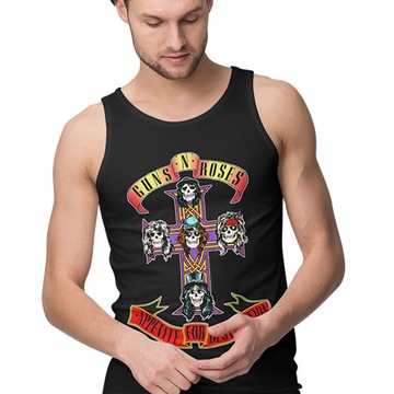 TANK TOP HORROR/ROCK GUNS N ROSES ROSECROSS
