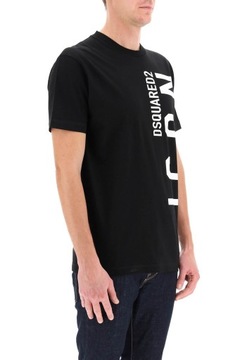 DSQUARED2 włoski t-shirt koszulka męska ICON NERO -45% NERO XXL