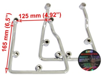 SAFE LOCK Хромированные багажники для HONDA VF 250 750 MAGNA / 12,5 см