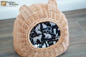 ПРОИЗВОДИТЕЛЬ ПЛЕТЕНЫХ ДОМОВ ДЛЯ СОБАК + ПОДУШКА