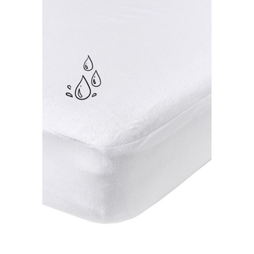 Meyco Home wodoodporne prześcieradło do łóżka pojedynczego - white - 90x210