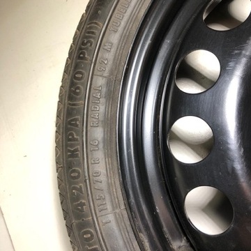 ЗАПАСНОЕ КОЛЕСО OPEL 5X115 ИДЕНТ. FTW CONTINENTAL 115/70R16