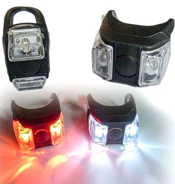КОМПЛЕКТ ВЕЛОСИПЕДНЫХ ФОНАРОВ ПЕРЕДНЕЕ И ЗАДНЕЕ СВЕТОДИОДНОЕ ОСВЕЩЕНИЕ