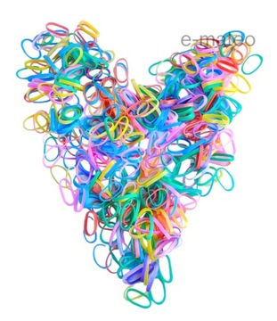 СИЛИКОНОВЫЕ РЕЗИНКИ ДЛЯ ВОЛОС Мини ЦВЕТНЫЕ резинки для кос, 300 шт.