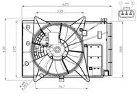 NRF VENTILÁTOR CHLADIČŮ MAZDA 6/CX-3 2.0/2.2D 12-