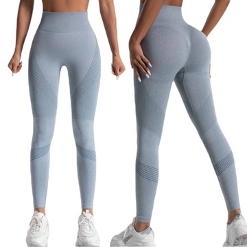 LEGGINSY DAMSKIE Z WYSOKIM STANEM SPORTOWE GE