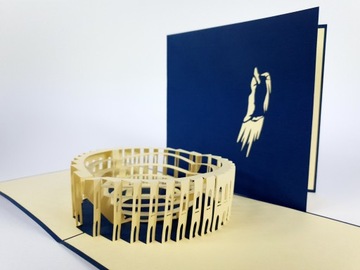 Koloseum Kartka 3d Pamiątka z Rzymu Włochy POP UP